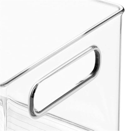 mDesign Aufbewahrungsbox transparent – ideal zur Küchen Ablage, im Küchenschrank oder als Kühlschran