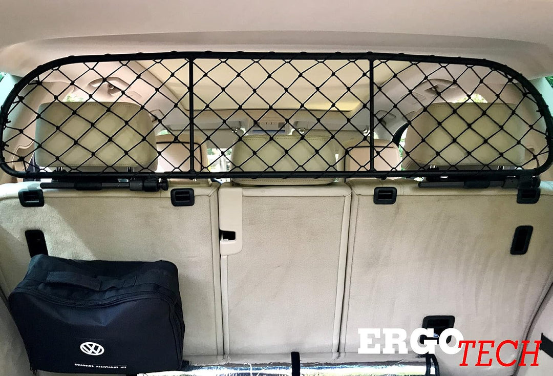 ERGOTECH Trennnetz Trenngitter kompatibel mit Volkswagen Touareg (2014-2018) RDA65-S8, für Hunde und