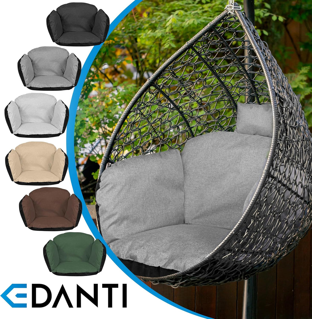 EDANTI Gartenkissen Polster Kissen für Hängesessel Storchennest Hängekorb Schaukel Wasserdicht Dekor