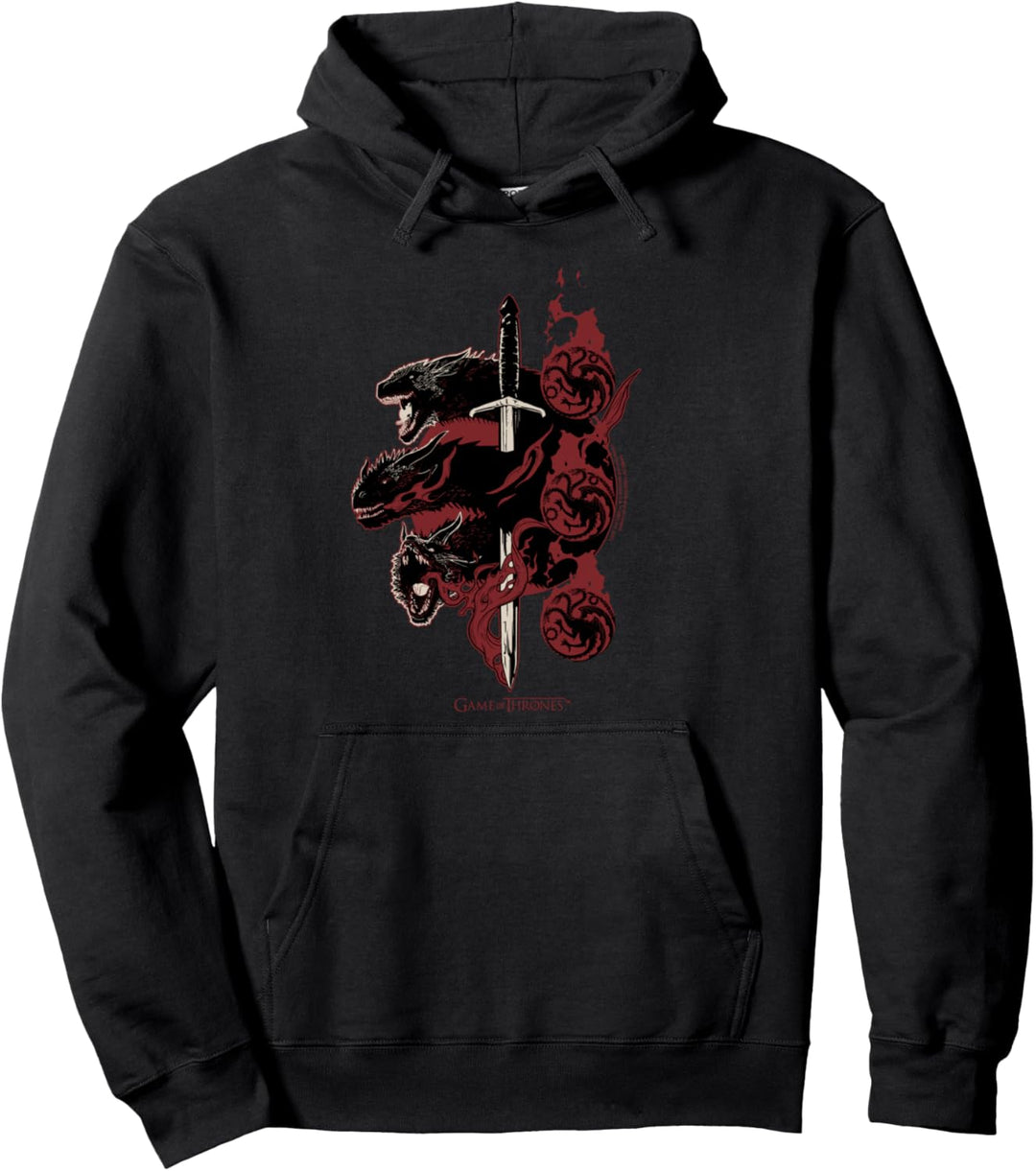 Game of Thrones Targaryen Dragons Pullover Hoodie