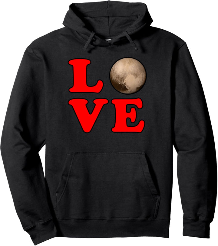 Love Pluto Retro Space Astronomie Pullover Hoodie
