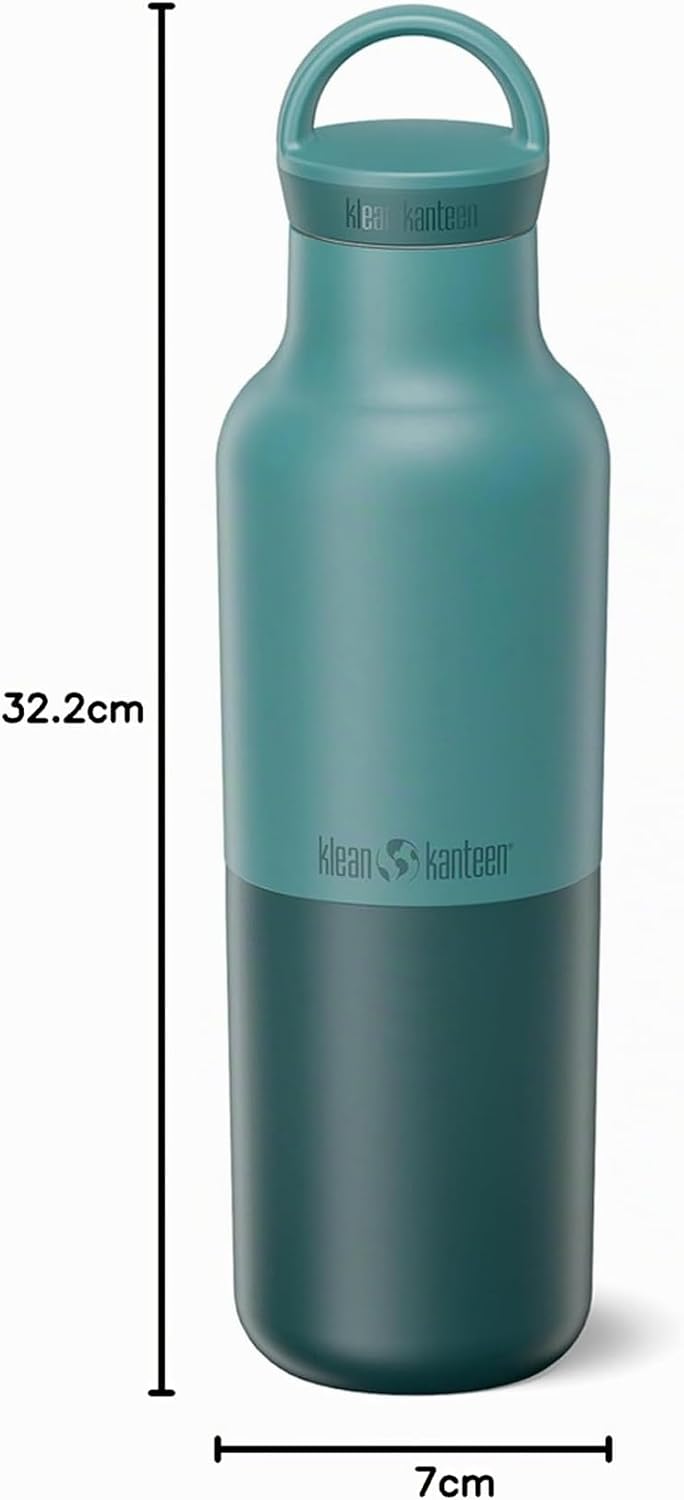 Klean Kanteen Rise klassische Isolierflasche aus Edelstahl, mit Bogenschlaufenverschluss, in der Far