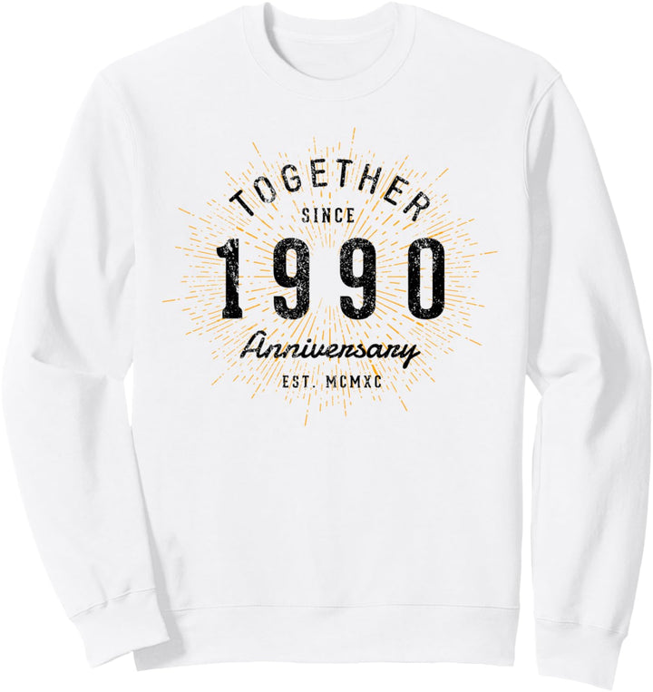 Zusammen seit 1990 Jahrestag Sweatshirt