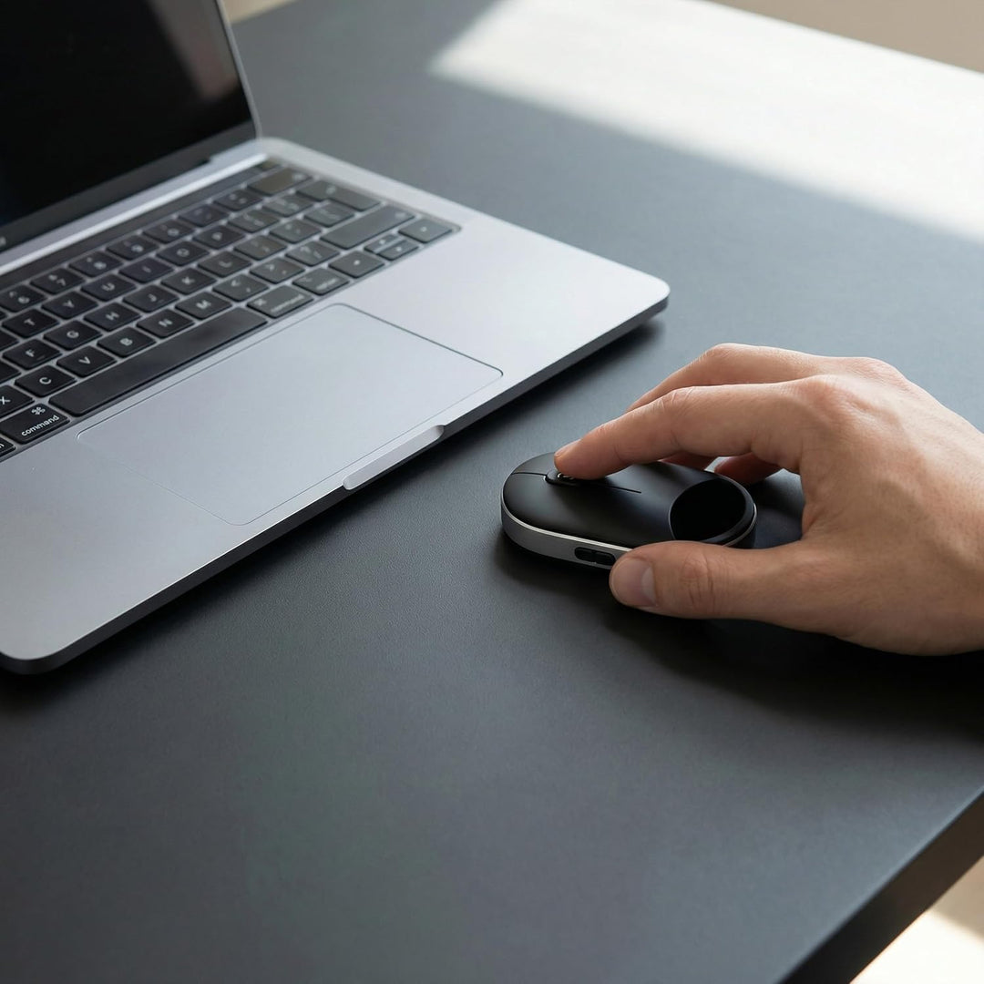CSL - Wireless Maus mini Format – kabellos Bluetooth/Funk 2,4 GHz – Koppelung mit Zwei Geräten zugle