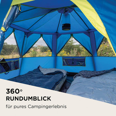 Coleman Zelt OctaGo, 3 Personen Festivalzelt, Kuppelzelt, wasserdichtes 3 Mann Campingzelt mit einge