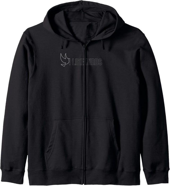 Lustiges Ich Mag Vögel TShirt I Ornithologie Kapuzenjacke