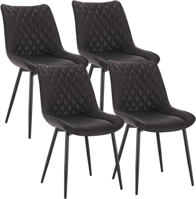 WOLTU 4 x Esszimmerstühle 4er Set Esszimmerstuhl Küchenstuhl Polsterstuhl Design Stuhl mit Rückenleh