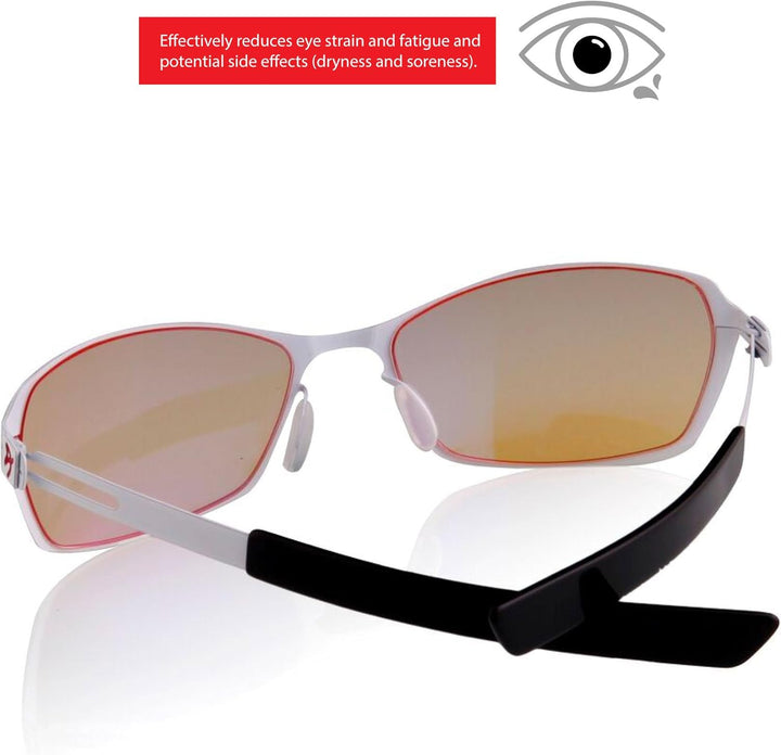 Arozzi Visione Blue Light Blocking Gaming/Office Glasses, Reduce Eye Soreness, Filters 99% of UV, He