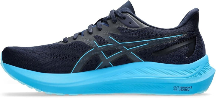 ASICS Herren Gt-2000 12 Sneaker, 39 EU Midnight Digital Aqua