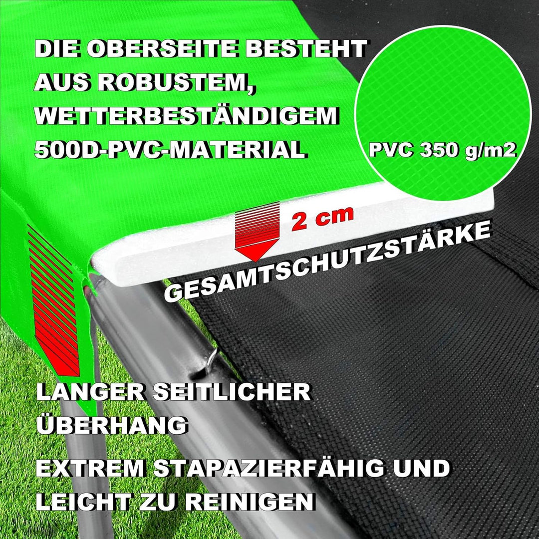 Baunsal® Trampolin Randabdeckung Ø 183 244 250 275 300 305 335 366 370 396 400 427 430 457 460 487 4