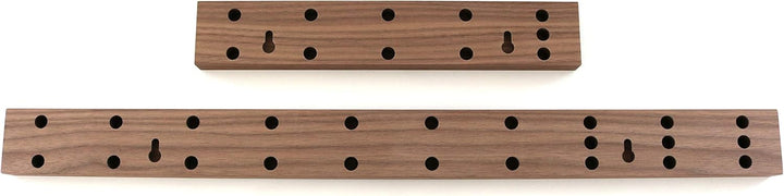 STREIFHOLZ Messerleiste magnetisch aus Holz, selbstklebender Messerhalter aus Eiche Nussbaum Kirschb