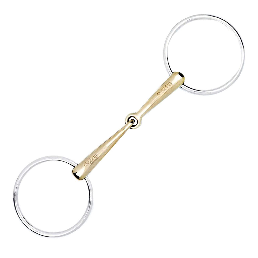 Stübben Gebiss 2226 Wassertrense einfach gebrochen 12,5 cm - 16 mm - Sweet Copper, 12,5 cm - 16 mm -