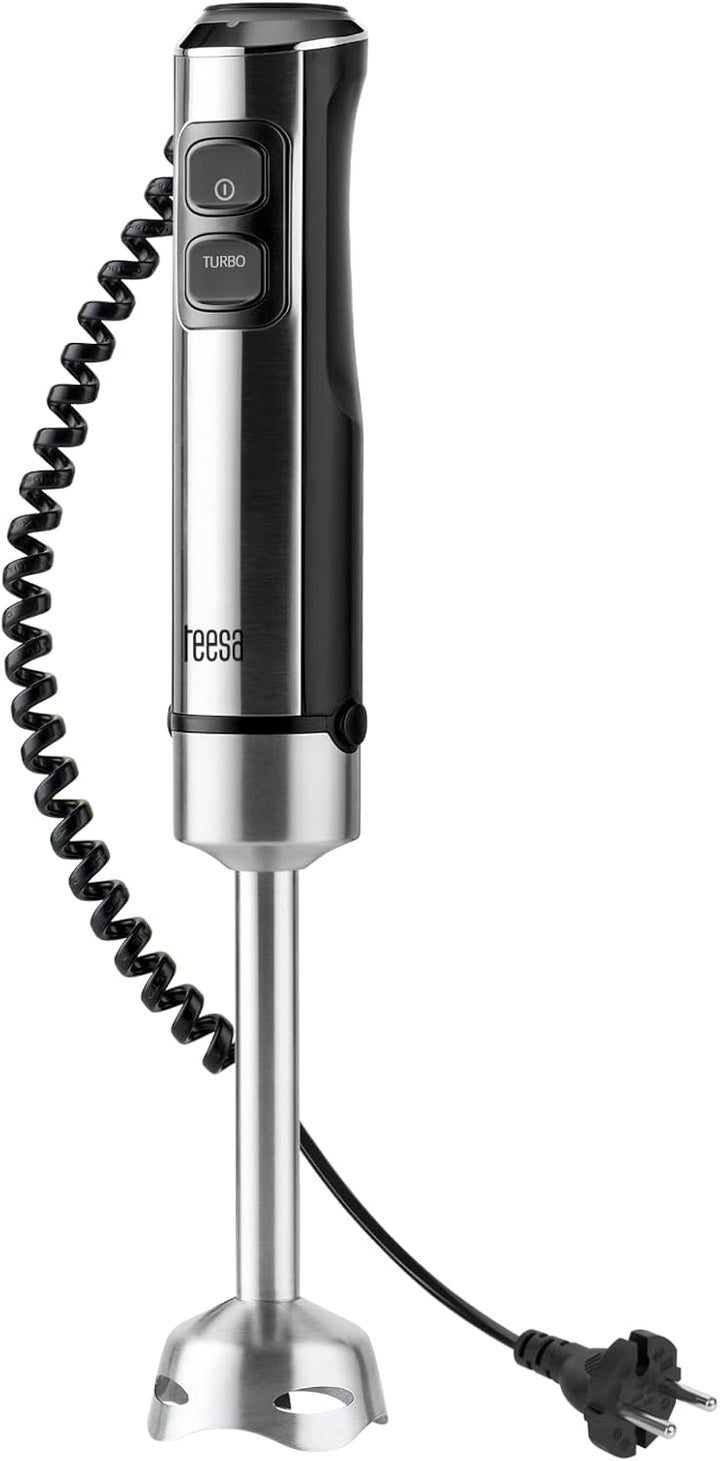 Teesa 1200 W Stabmixer mit verstellbaren Turbomodus-Edelstahlklingen TSA3512