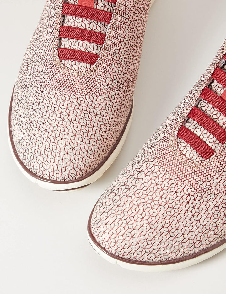 Geox Mädchen D Nebula E Sneakers 36 EU Sand Dk Red, 36 EU Sand Dk Red
