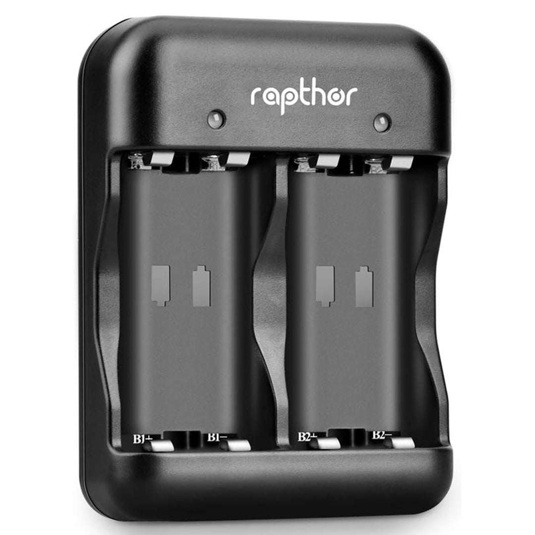 Rapthor Ladegerät Kompatibel mit Xbox NI-Mh Akku, für Xbox Series X&S/Xbox One S/Xbox One X/Xbox One