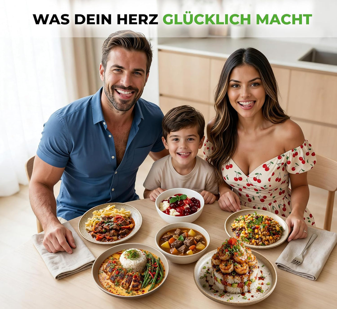 Mini Reiskocher kleiner Multikocher 0,8L 3,5 Cup/1-4 Portionen, 10 Programme für ALLE Reissorten ink