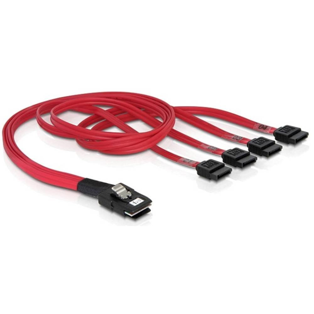 Delock Kabel Mini SAS SFF-8087 > 4 x SATA 7 Pin 0, 5 m 1, 1