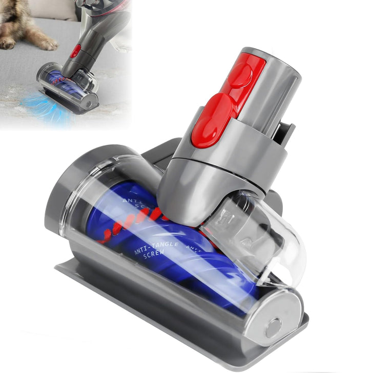 Mini Elektrobürste Haardüse kompatibel mit Dyson V7 V8 V10 V11 V15, Anti Verwicklungs Aufsatz Ersatz