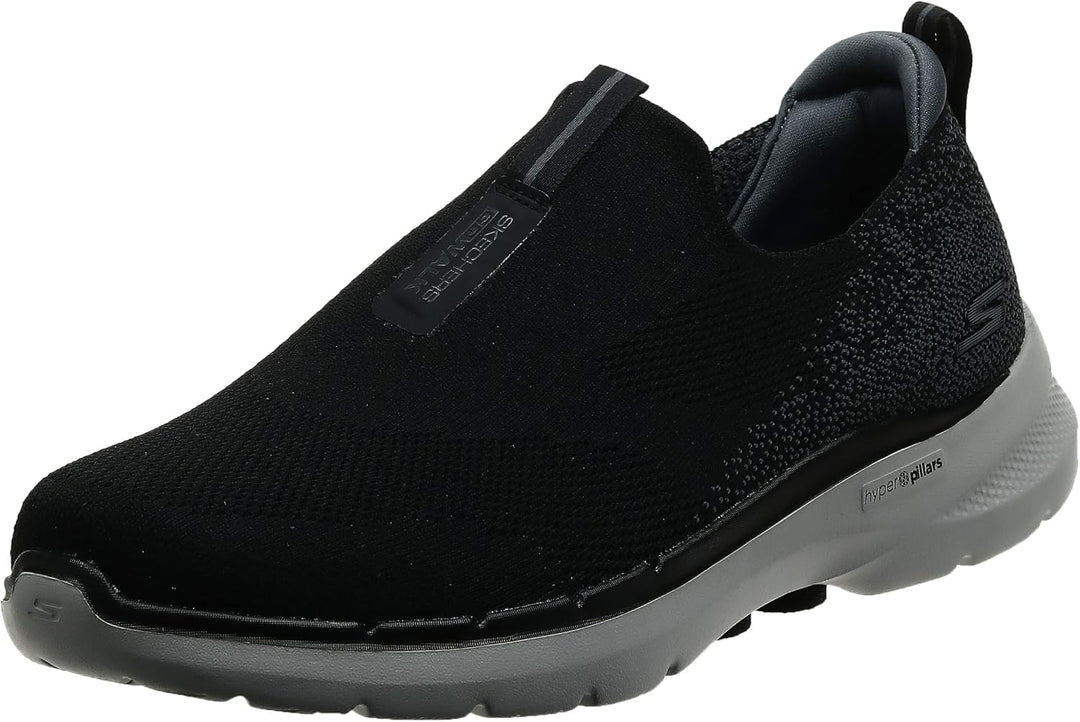 Skechers Herren Go Walk 6 Sneaker 42 EU Schwarz, 42 EU Schwarz