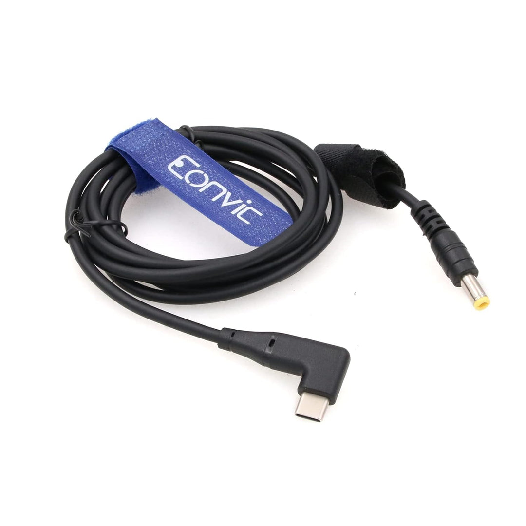 12V PD Rechteckiger USB Typ C auf 5.5x2.5mm DC Netzkabel für Blackmagic BMCC Kamera Video Assist Mon