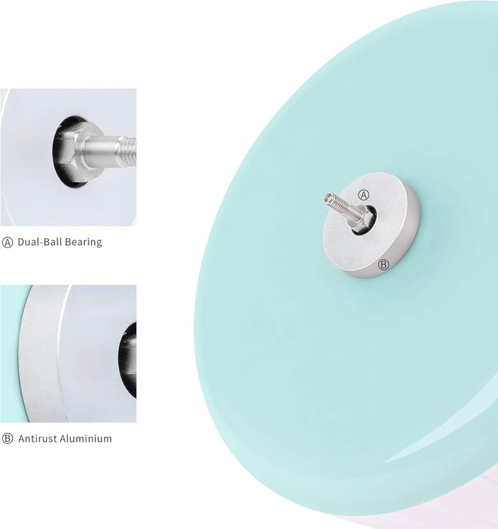 Niteangel Super-leise Hamsterräder - Leise Spinner-Hamsterräder mit verstellbarem Ständer für Zwergh