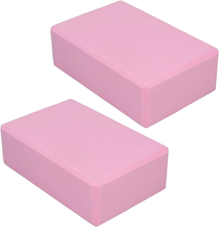 Pink Yoga Block, Foam 2 Pack Foam Travel Yoga Pilates Blocks Stabilit?t rutschfeste Bl?cke f¨¹r Medi
