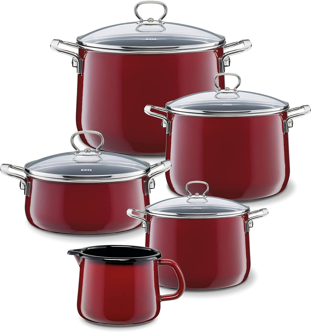 Riess, 0543-020, Flötenkessel Plus, CLASSIC - COLOR ROT, Durchmesser 18 cm, Höhe 21.7 cm, Inhalt 2 L