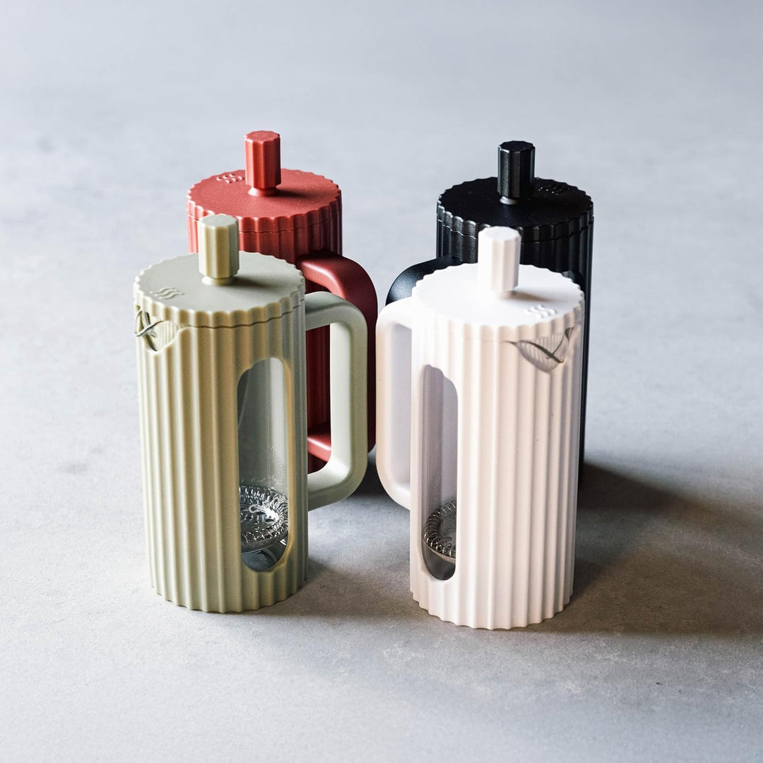 Café Olé Ciao 3 Tassen Cafetière, Edelstahlgewebe, französische Presse, weiss Weiss 3 Tasse Cafetièr