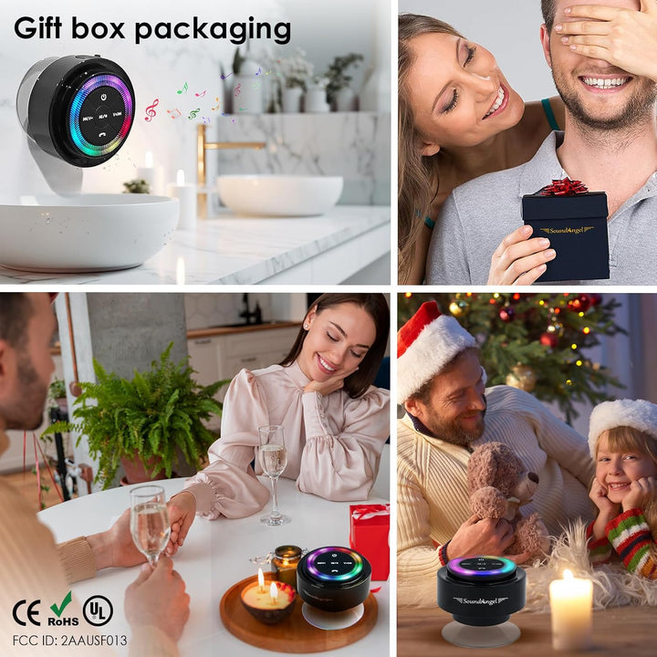 Xleader Mate Dusche Bluetooth Lautsprecher klein, Zertifiziert IPX7 Wasserdicht Bluetoothbox, Mini M
