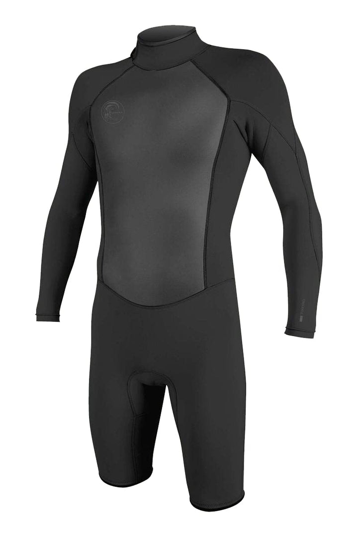 ONeill 2023 O'Neill Mens O'riginal 2mm Back Zip Long Sleeve Shorty Wetsuit 5385 - Black Mens Size -