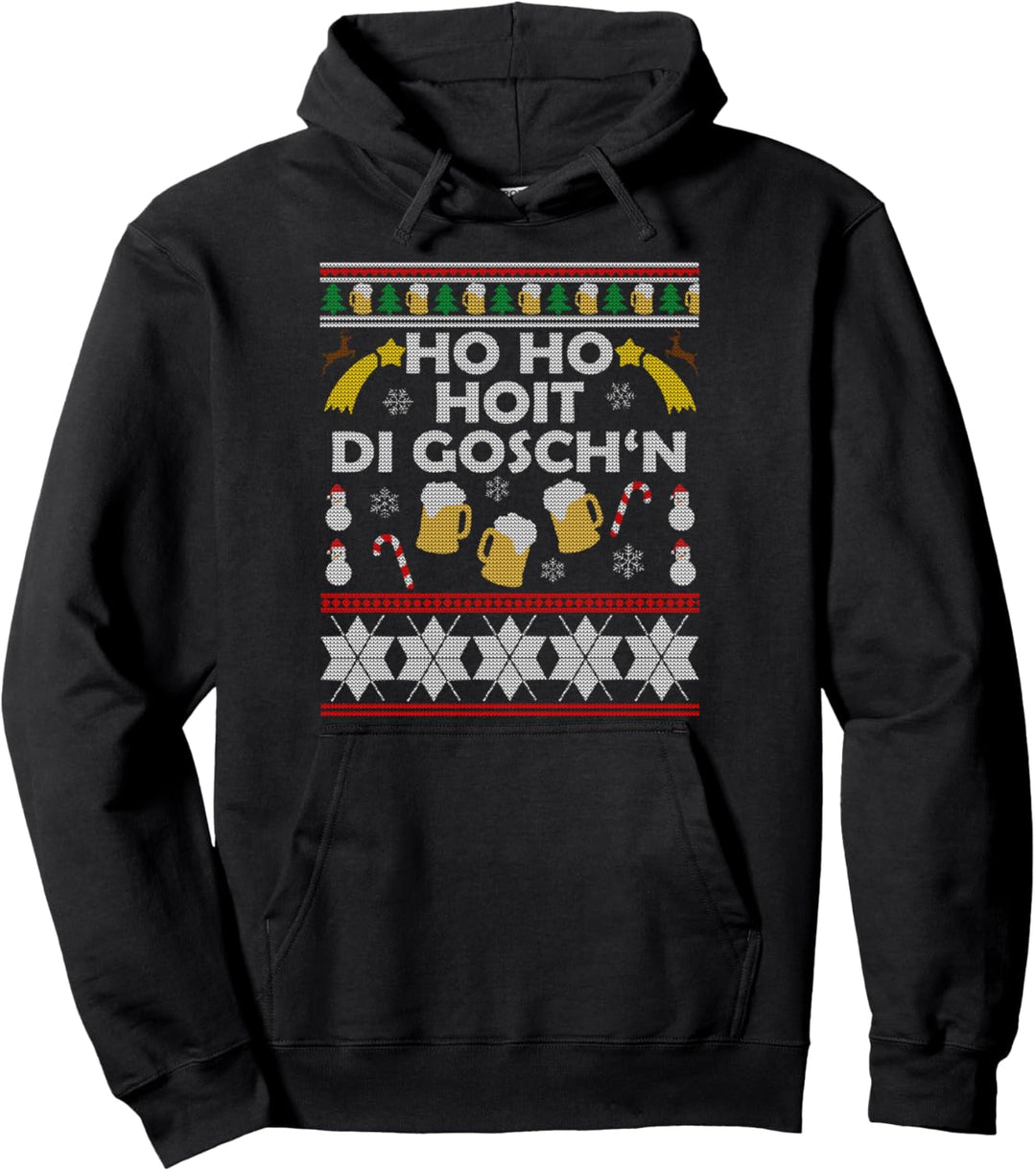 Ho Ho Hoit Di Goschn Ugly Christmas Outfit Bayern Pullover Hoodie