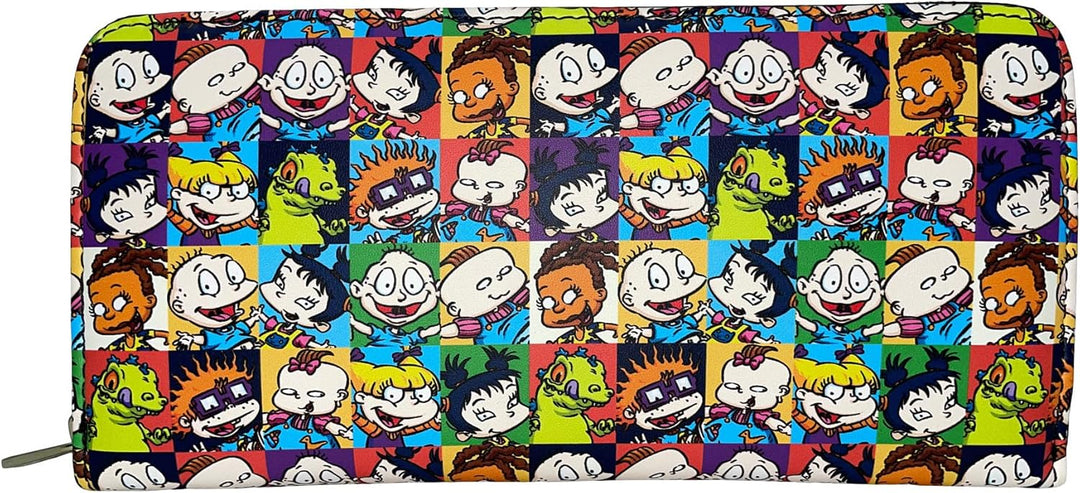 Loungefly Rugrats Nickelodeon Geldbörse mit Reissverschluss, Schwarz, Medium, Geldbörse mit Reissver