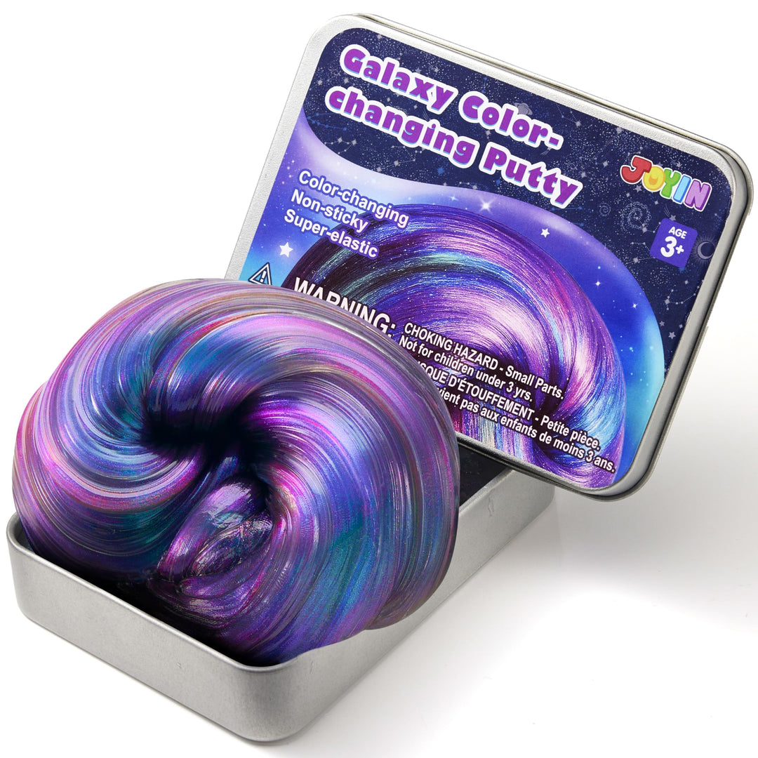 JOYIN Galaxy Color-Changing Knete Springknete für Kinder, Slime Schleim kinder, Sensory Fidget Squis