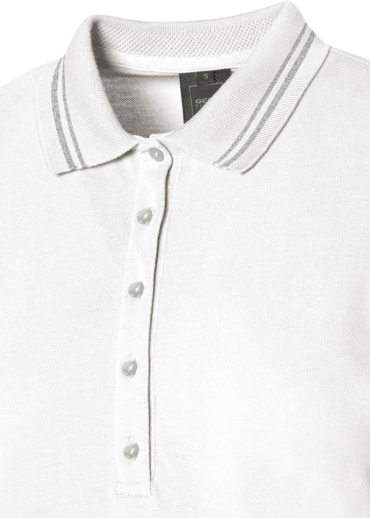 Geox Damen W Polo Shirt XS Optical White, XS Optical White