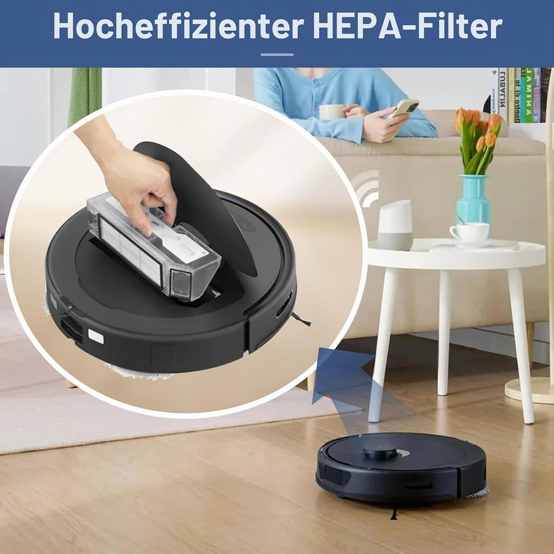 6 Stück HEPA Filter für Roborock Qrevo Master/Qrevo Slim/Saros Z70 Roboter staubsauger Filter Ersatz