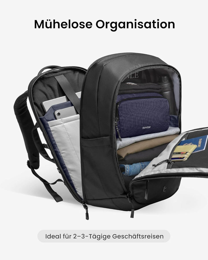 tomtoc Laptop Rucksack 32L, Business Rucksack Herren Damen mit Laptopfach für 15,6-16 Zoll Notebook,