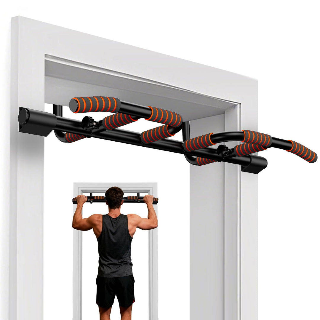 DH FitLife Klimmzugstange Türrahmen ohne Schrauben kein Abrutschen mit Multigriff-Positionen | Pull