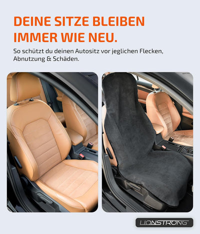 LIONSTRONG Sitzschoner für Autositze, Sitzbezug Werkstatt Auto, universal Autositzschoner, Sitzbezüg