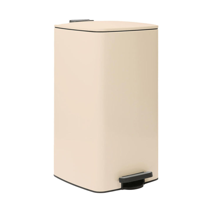 Harbour Housewares 30L Edelstahl Treteimer Beige Soft Close Mülleimer | 30L Edelstahl Treteimer Beig