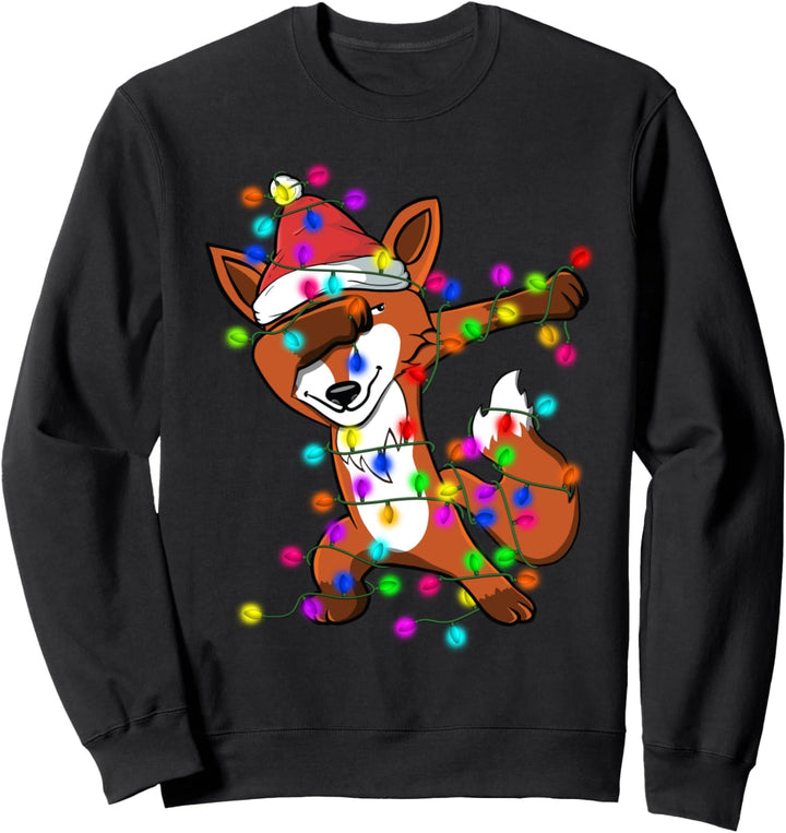 Funny Dabbing Fuchs - Lustige Geschenke zu Weihnachten Sweatshirt