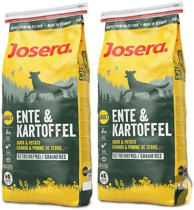 2 x 12,5 kg Josera Ente und Kartoffel Hundefutter - Sparpaket Ente 15 kg (2er Pack), Ente 15 kg (2er