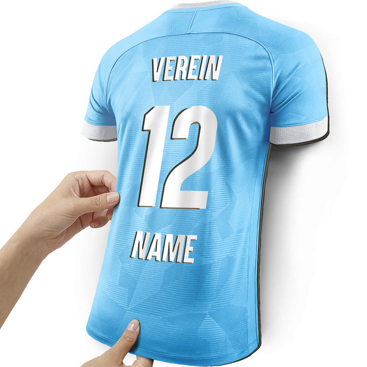 Elbeffekt Trikotlampe für Münchener Fans aus Holz - personalisierbares Geschenk - schenke Dein indiv