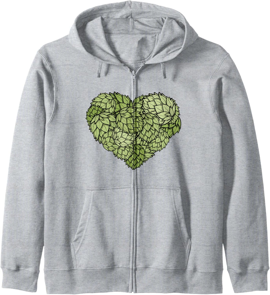 Hoppy Beer Lover Hops Heart Graphic Illustration Kapuzenjacke
