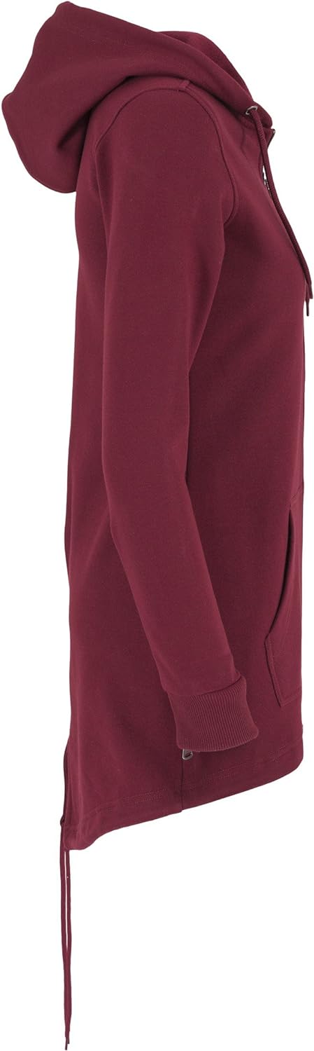 Urban Classics TB1075 Ladies Sweat Parka Jacke Damen, Farbe:Burgundy, Grössen:L