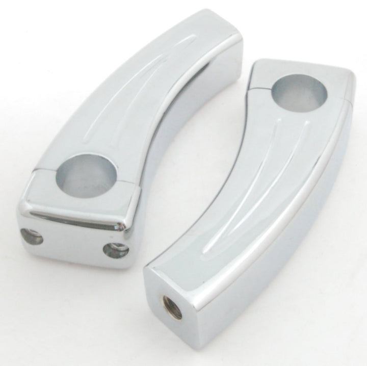 Topteng Motorrad-Bar Riser, 4,5" Billet Chrome 1" Bars Riser Pull Back 1.5" für Hon-da Schatten Intr