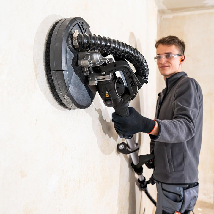 Woodster Wand -& Deckenschleifer DWS90x Langhalsschleifer mit 710W Leistung | Teleskopfunktion, Vari