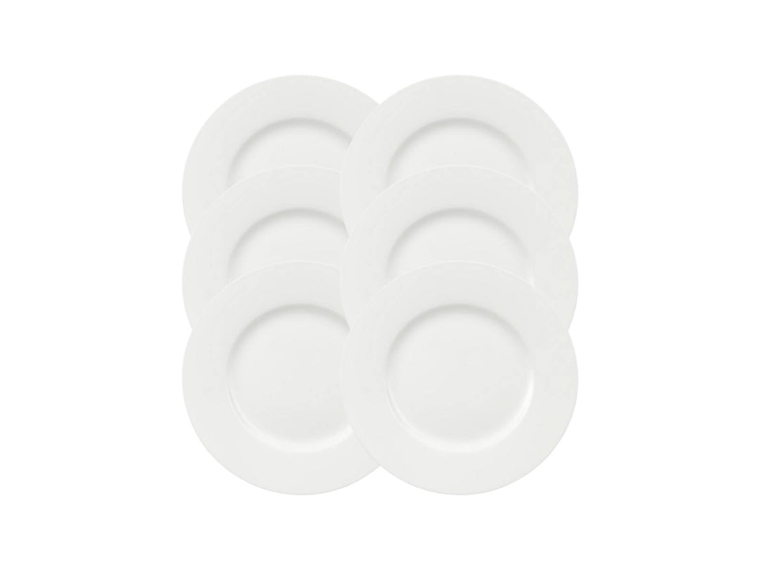 Villeroy &amp; Boch 10-4412-2650 Frühstücksteller Royal, Porzellan, Weiss, 22.5 x 22.5 x 7.5 cm, 6 Einhe