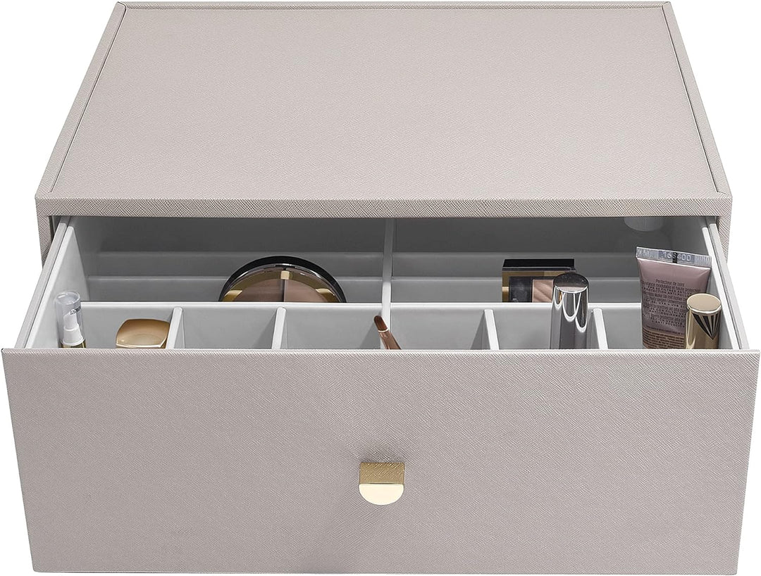 Stackers Taupe Supersize Makeup Deep Drawer, Taupe