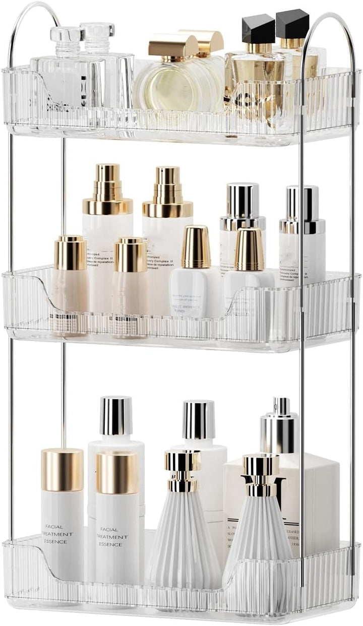 Make up Organizer, Kosmetik Organizer, Beauty Organizer, Hautpflege Organizer für Badezimmer (3 Schi