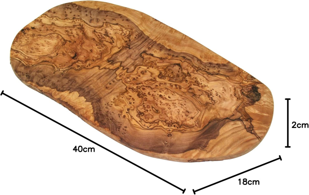D.O.M. Schneidebrett naturell aus Olivenholz 40 cm